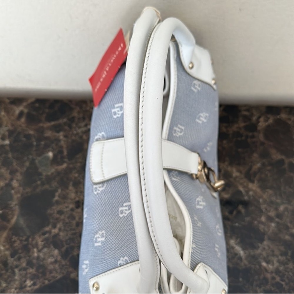 Dooney & Bourke Gray and White Satchel - Picture 9 of 14